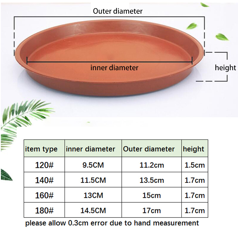 Drip Tray Saucer - 10 Uds. Bandeja de plástico para