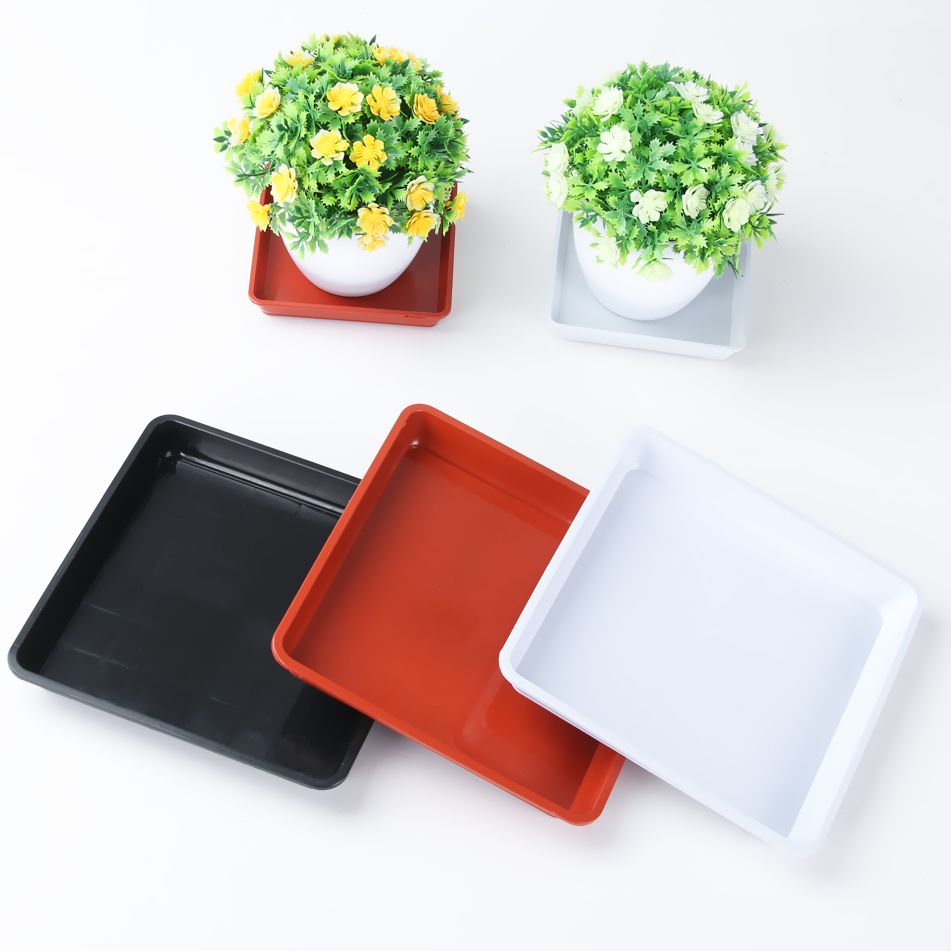 Drip Tray Saucer - Platillos de plástico de forma cuadrada