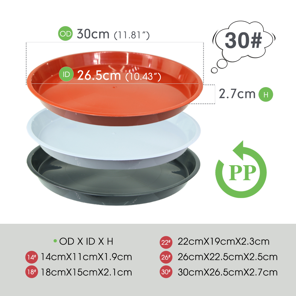 Platillo de plantas de plástic - Drip Tray Saucer reseña y precio