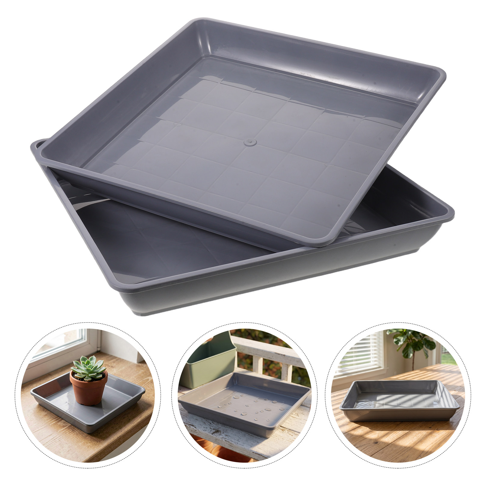 2 unidades de bandeja cuadrada - Drip Tray Saucer reseña y precio
