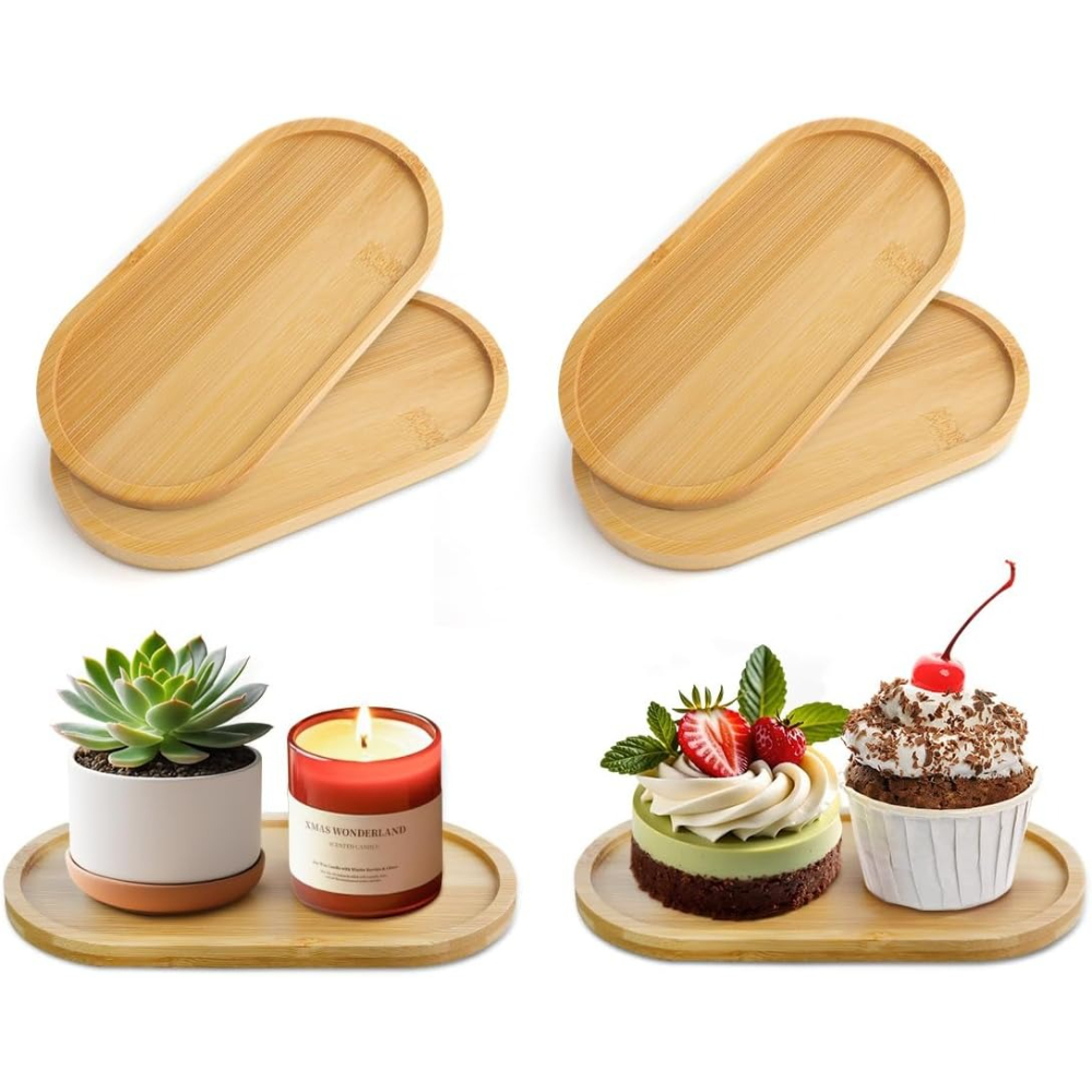 Juego de 4 platillos ovalados  - Drip Tray Saucer reseña y precio